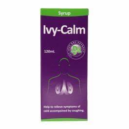 Ivy-Calm Secretolytic & Spasmolytic Cough Syrup with Dry Ivy Leaf Extract - sugar free, alcohol free, colorings free 120 ml
