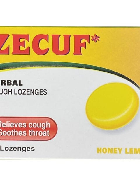 Zecuf Herbal Cough Lozenges Relieves Cough Soothes Throat Honey Lemon 24 Lozenges